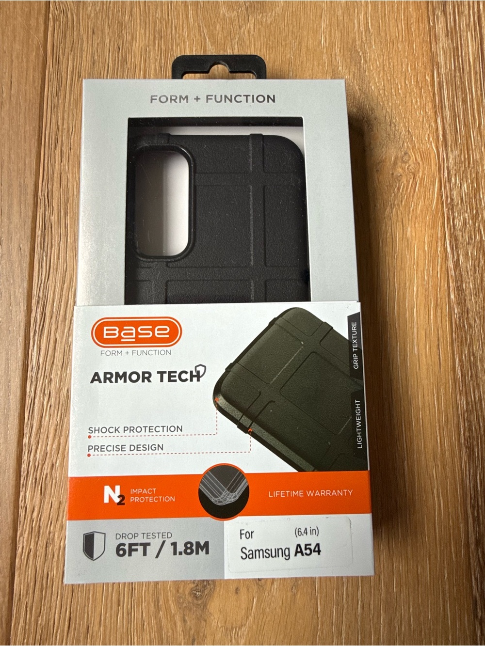 New Base Armor Tech Shock Case Samsung A54 6.4” Black Case